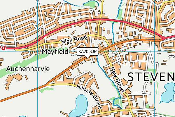 KA20 3JP map - OS VectorMap District (Ordnance Survey)