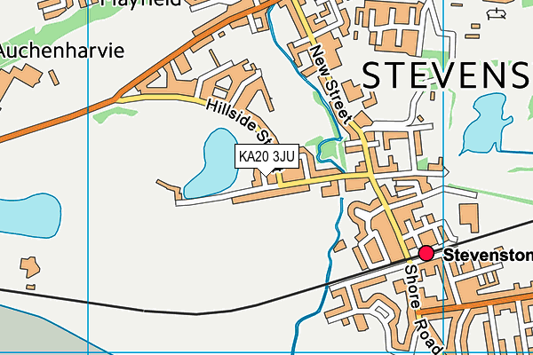 KA20 3JU map - OS VectorMap District (Ordnance Survey)