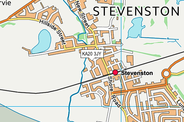 KA20 3JY map - OS VectorMap District (Ordnance Survey)