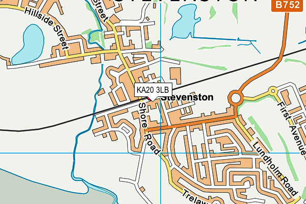 KA20 3LB map - OS VectorMap District (Ordnance Survey)