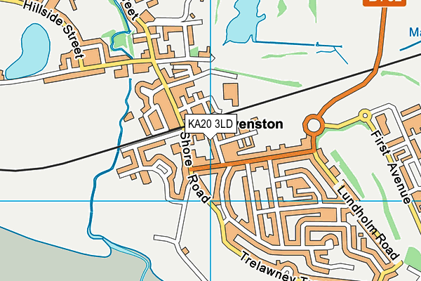 KA20 3LD map - OS VectorMap District (Ordnance Survey)