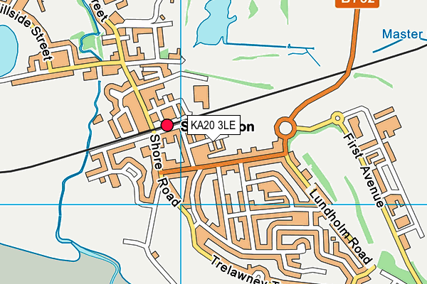 KA20 3LE map - OS VectorMap District (Ordnance Survey)