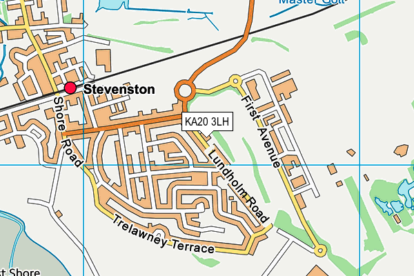 KA20 3LH map - OS VectorMap District (Ordnance Survey)