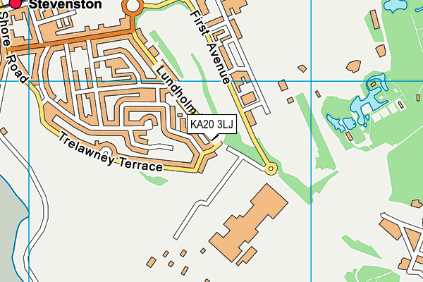 KA20 3LJ map - OS VectorMap District (Ordnance Survey)