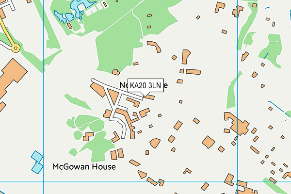 KA20 3LN map - OS VectorMap District (Ordnance Survey)