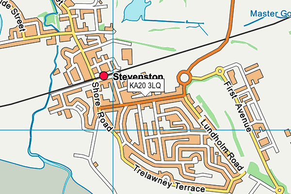 KA20 3LQ map - OS VectorMap District (Ordnance Survey)