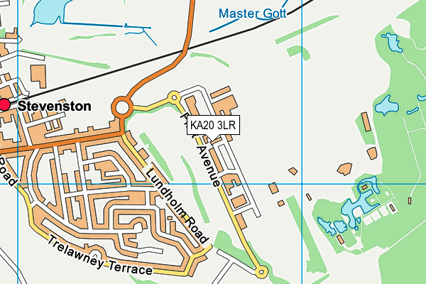 KA20 3LR map - OS VectorMap District (Ordnance Survey)