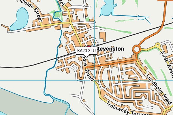 KA20 3LU map - OS VectorMap District (Ordnance Survey)