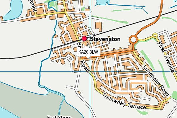 KA20 3LW map - OS VectorMap District (Ordnance Survey)