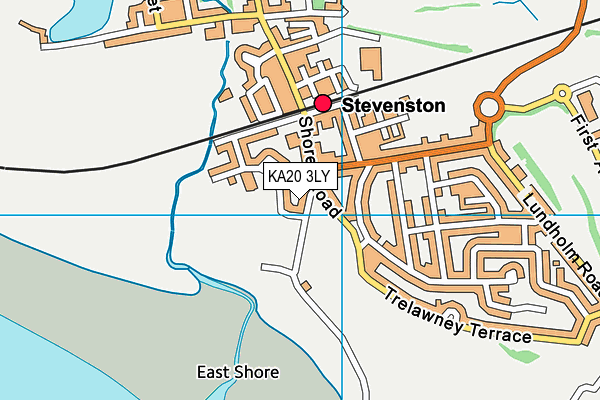KA20 3LY map - OS VectorMap District (Ordnance Survey)