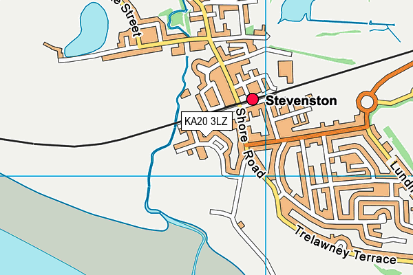 KA20 3LZ map - OS VectorMap District (Ordnance Survey)