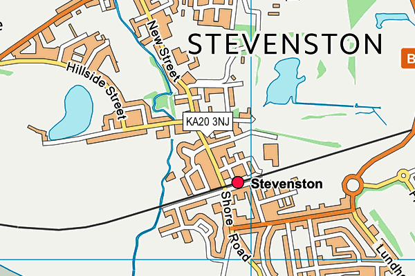 KA20 3NJ map - OS VectorMap District (Ordnance Survey)