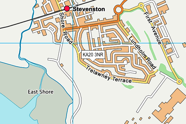 KA20 3NR map - OS VectorMap District (Ordnance Survey)