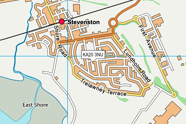 KA20 3NU map - OS VectorMap District (Ordnance Survey)