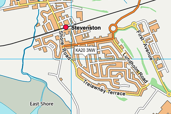 KA20 3NW map - OS VectorMap District (Ordnance Survey)