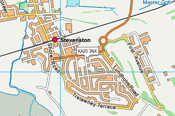 KA20 3NX map - OS VectorMap District (Ordnance Survey)