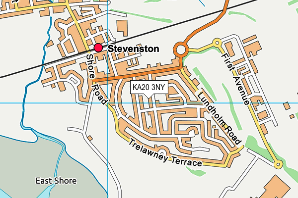 KA20 3NY map - OS VectorMap District (Ordnance Survey)