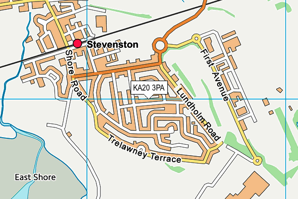 KA20 3PA map - OS VectorMap District (Ordnance Survey)