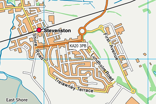 KA20 3PB map - OS VectorMap District (Ordnance Survey)