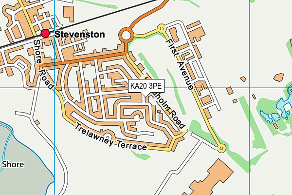 KA20 3PE map - OS VectorMap District (Ordnance Survey)