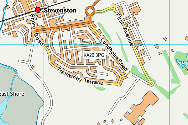 KA20 3PG map - OS VectorMap District (Ordnance Survey)