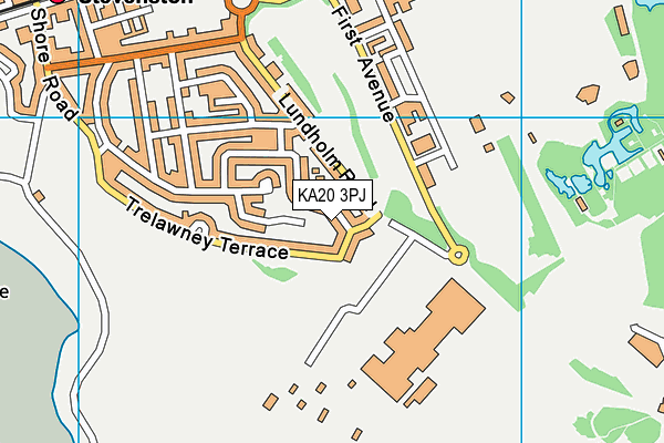 KA20 3PJ map - OS VectorMap District (Ordnance Survey)