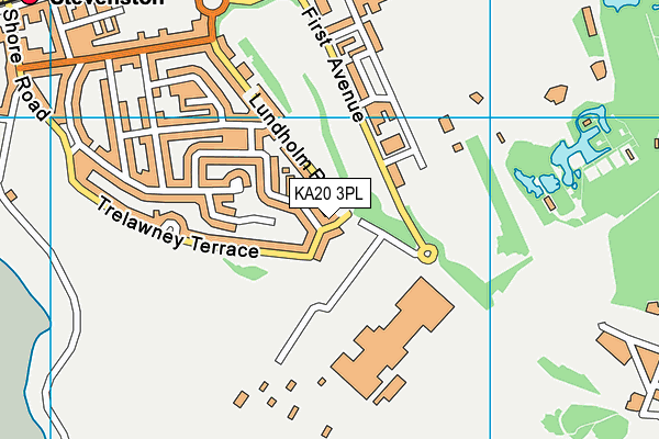 KA20 3PL map - OS VectorMap District (Ordnance Survey)