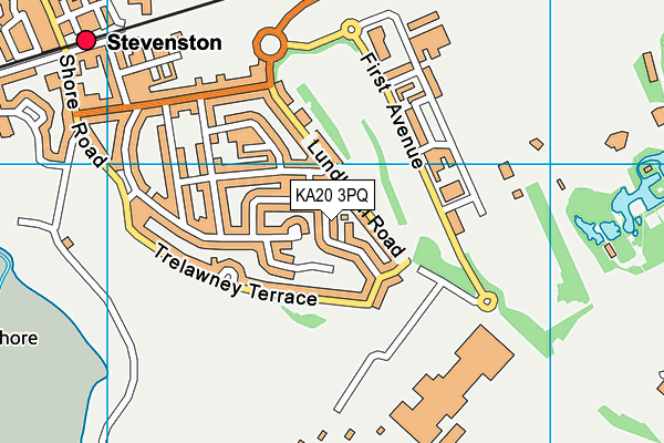 KA20 3PQ map - OS VectorMap District (Ordnance Survey)