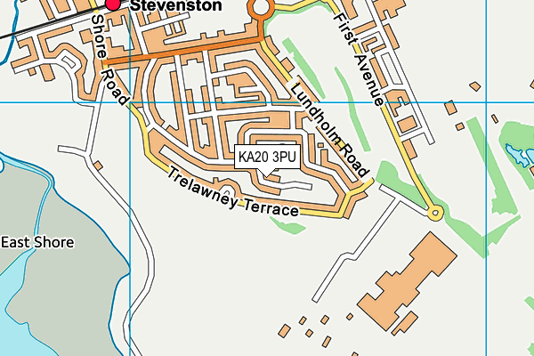 KA20 3PU map - OS VectorMap District (Ordnance Survey)