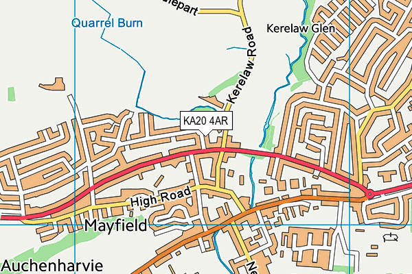 KA20 4AR map - OS VectorMap District (Ordnance Survey)