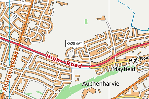 KA20 4AT map - OS VectorMap District (Ordnance Survey)