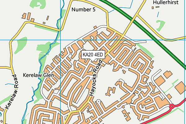 KA20 4ED map - OS VectorMap District (Ordnance Survey)