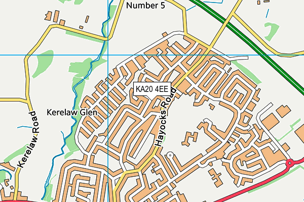 KA20 4EE map - OS VectorMap District (Ordnance Survey)