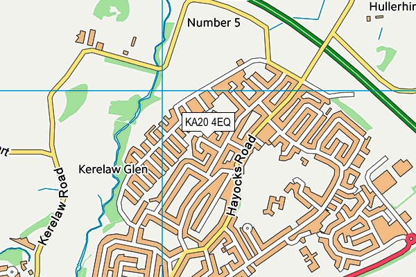 KA20 4EQ map - OS VectorMap District (Ordnance Survey)