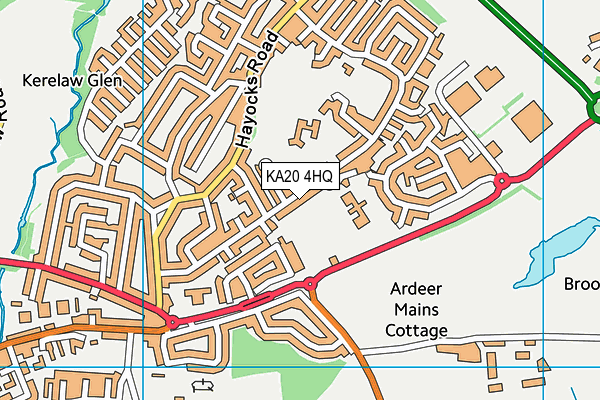 KA20 4HQ map - OS VectorMap District (Ordnance Survey)