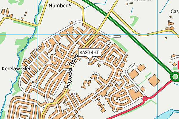 KA20 4HT map - OS VectorMap District (Ordnance Survey)