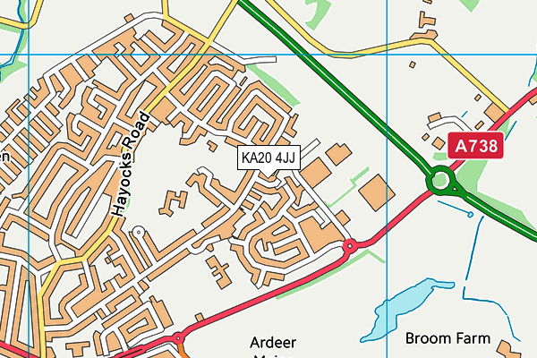 KA20 4JJ map - OS VectorMap District (Ordnance Survey)