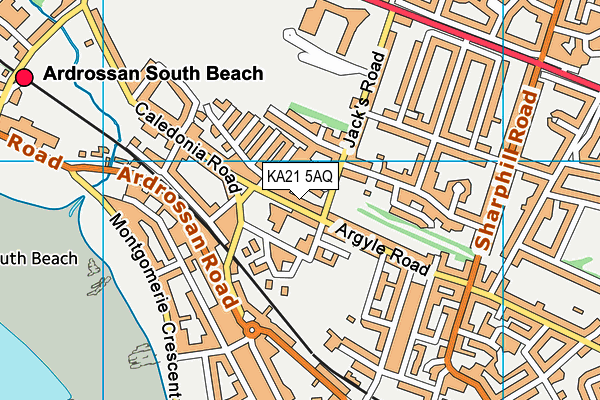 KA21 5AQ map - OS VectorMap District (Ordnance Survey)