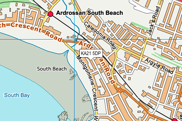 KA21 5DP map - OS VectorMap District (Ordnance Survey)