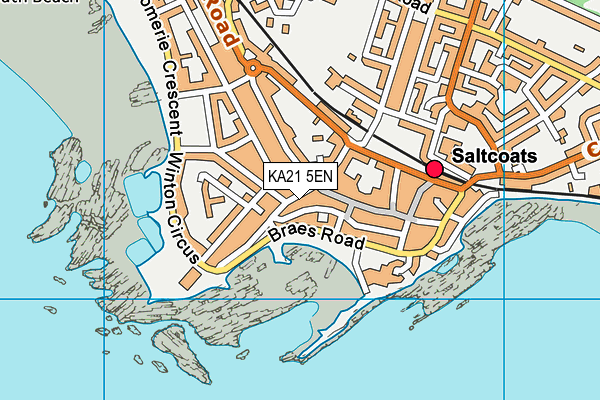 KA21 5EN map - OS VectorMap District (Ordnance Survey)