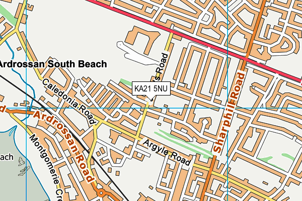 KA21 5NU map - OS VectorMap District (Ordnance Survey)