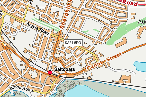 KA21 5PQ map - OS VectorMap District (Ordnance Survey)