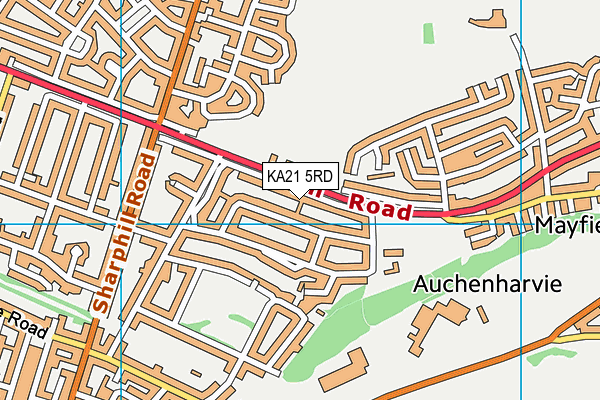 KA21 5RD map - OS VectorMap District (Ordnance Survey)