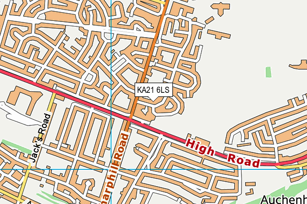 KA21 6LS map - OS VectorMap District (Ordnance Survey)