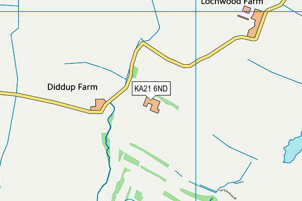 KA21 6ND map - OS VectorMap District (Ordnance Survey)