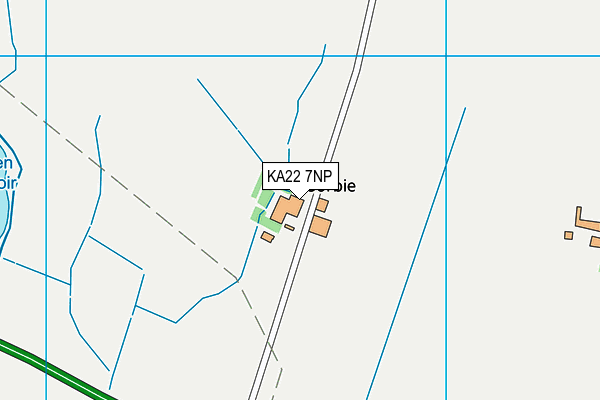 KA22 7NP map - OS VectorMap District (Ordnance Survey)