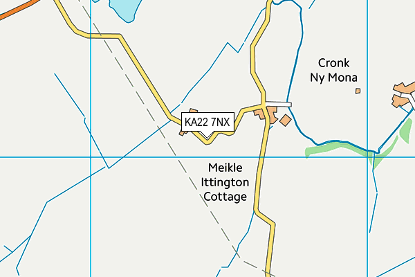 KA22 7NX map - OS VectorMap District (Ordnance Survey)