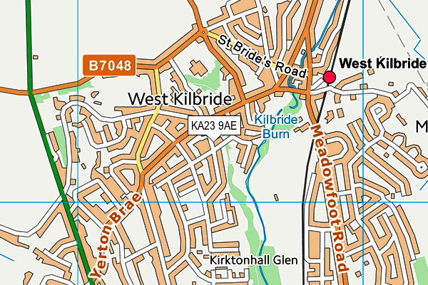 KA23 9AE map - OS VectorMap District (Ordnance Survey)