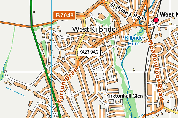 KA23 9AG map - OS VectorMap District (Ordnance Survey)