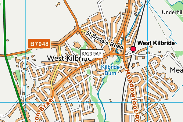 KA23 9AP map - OS VectorMap District (Ordnance Survey)